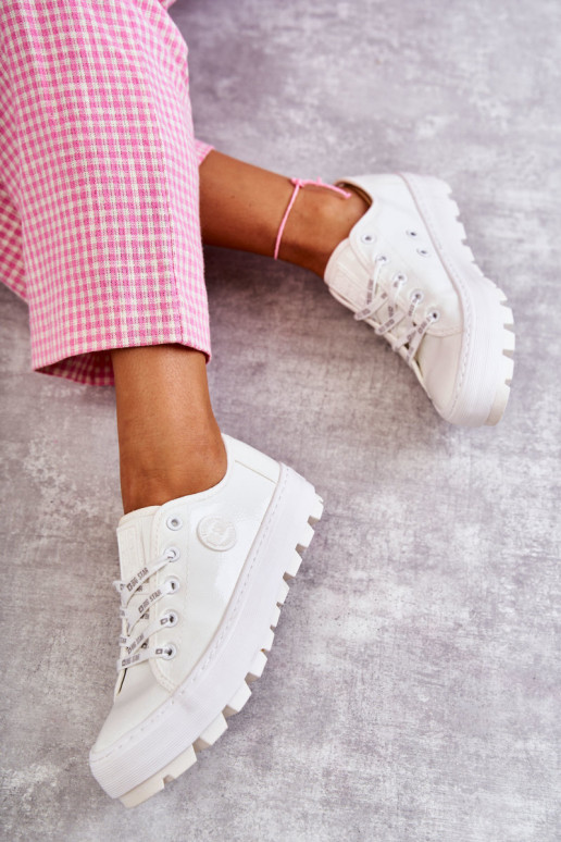 su lako efektu laisvalaikio batai Big Star KK274045 baltos spalvos