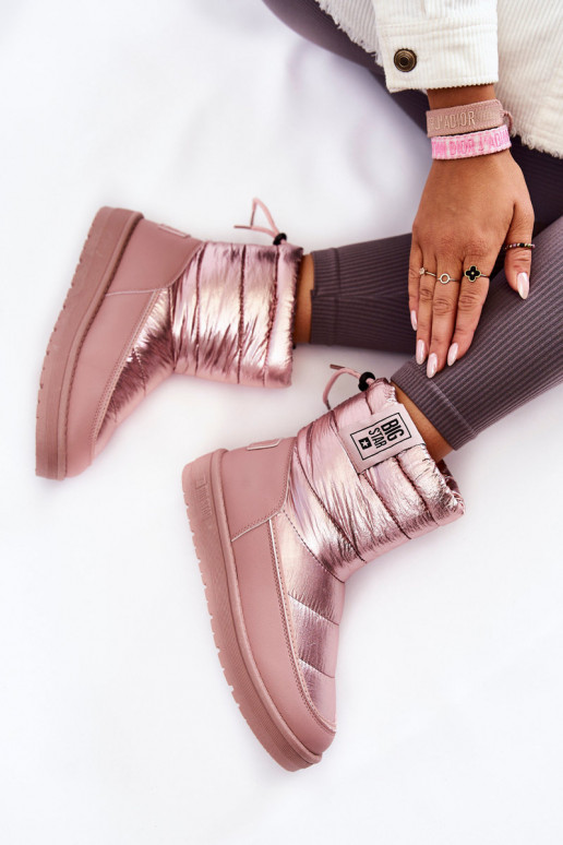 sniego batai Big Star II274119 rožinės spalvos