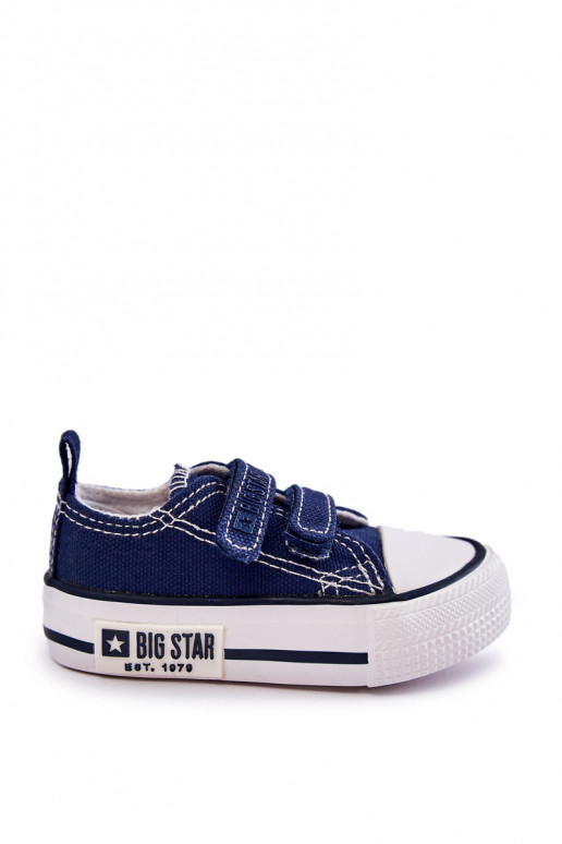 Vaikiški laisvalaikio batai su lipniais užsegimais BIG STAR KK374075 tamsiai mėlynos spalvos Vaikiški laisvalaikio batai su lipniais užsegimais BIG STAR KK374075 tamsiai mėlynos spalvos