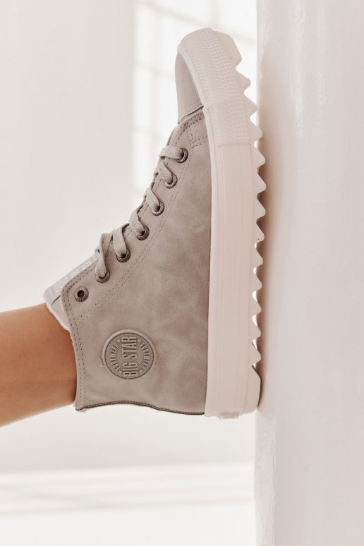 Laisvalaikio bateliai Big Star pašiltinti pilkos spalvos EE274114