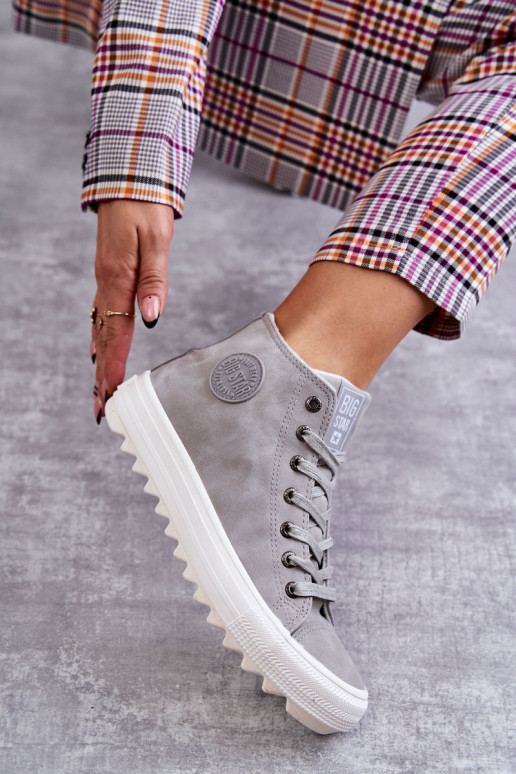 Laisvalaikio bateliai Big Star pašiltinti pilkos spalvos EE274114