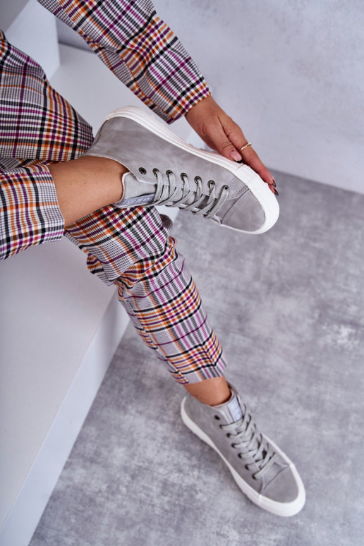 Laisvalaikio bateliai Big Star pašiltinti pilkos spalvos EE274114