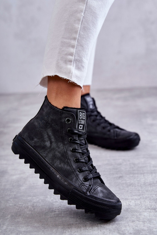 Laisvalaikio bateliai Big Star pašiltinti juodos spalvos GG274069