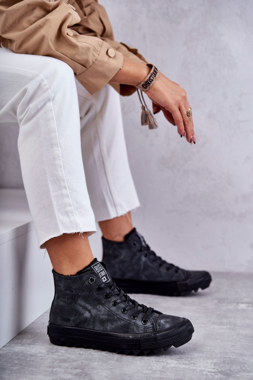 Laisvalaikio bateliai Big Star pašiltinti juodos spalvos GG274069