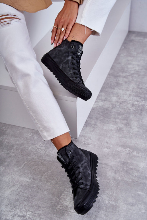 Laisvalaikio bateliai Big Star pašiltinti juodos spalvos GG274069