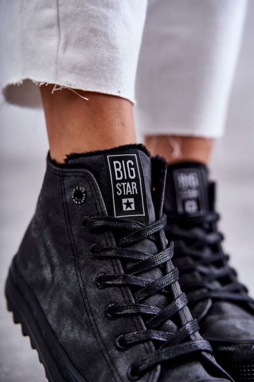 Laisvalaikio bateliai Big Star pašiltinti juodos spalvos GG274069