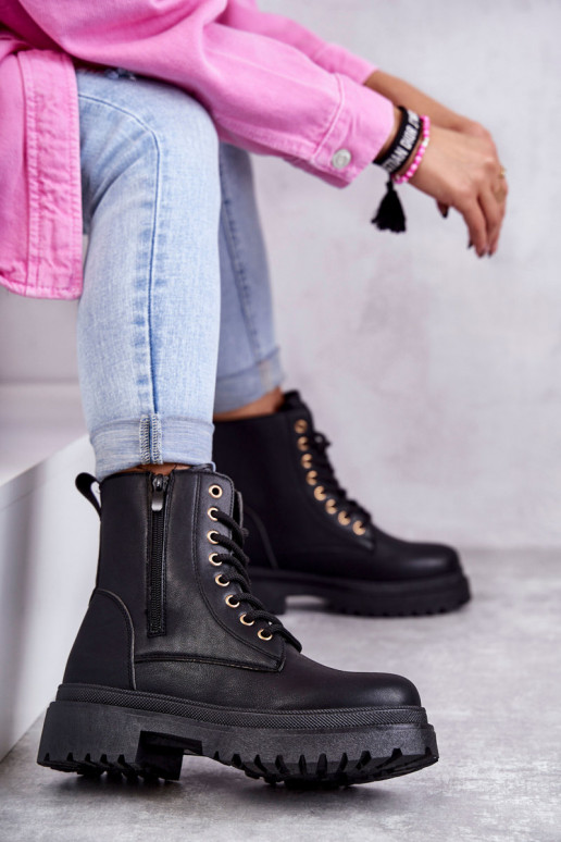 Moteriški aulinukai pašiltinti juodos spalvos Dorchen