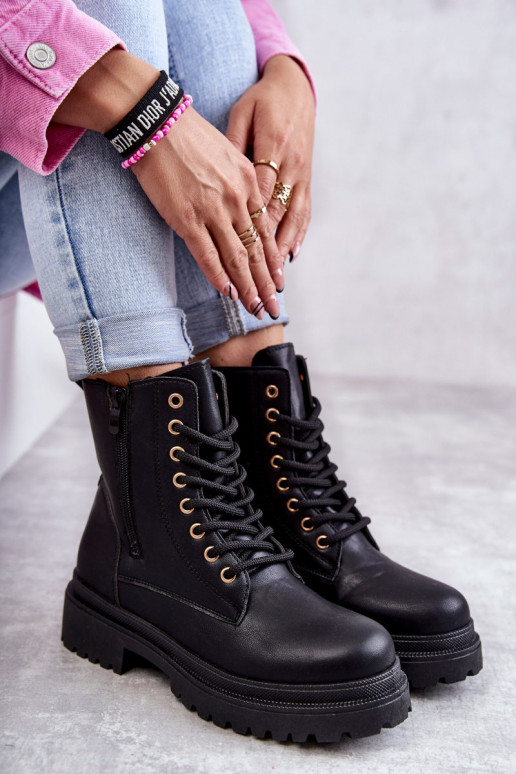 Moteriški aulinukai pašiltinti juodos spalvos Dorchen