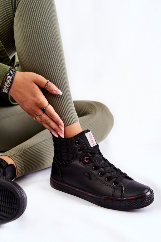 laisvalaikio batai su auliuku Cross Jeans KK2R4058C juodos spalvos