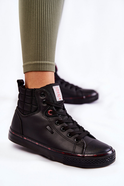 laisvalaikio batai su auliuku Cross Jeans KK2R4058C juodos spalvos