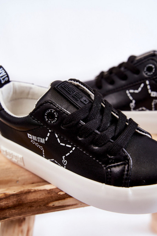 Vaikiški sportiniai bateliai su raišteliais Big Star KK374223 juodos spalvos