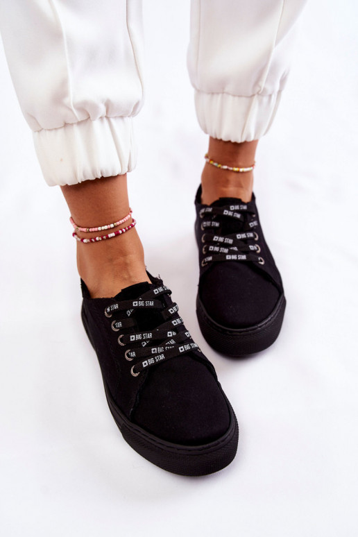 Moteriški batai Memory Foam System Big Star KK276001 juodos spalvos