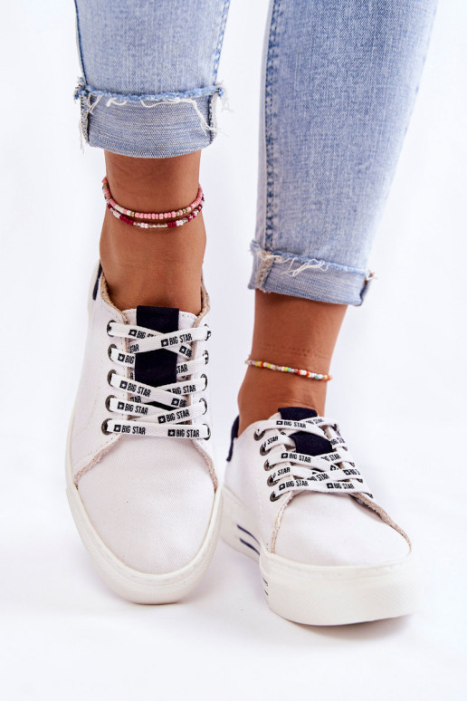 Moteriški batai Memory Foam System Big Star KK276002 baltos spalvos