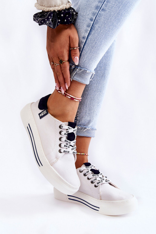 Moteriški batai Memory Foam System Big Star KK276002 baltos spalvos