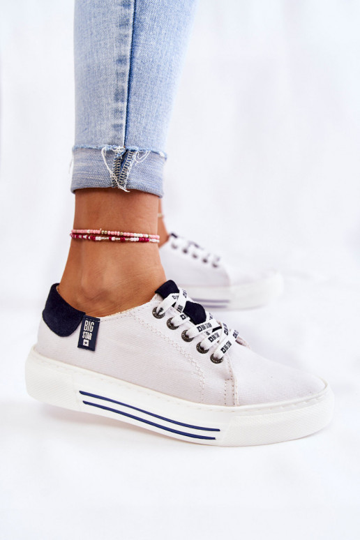 Moteriški batai Memory Foam System Big Star KK276002 baltos spalvos