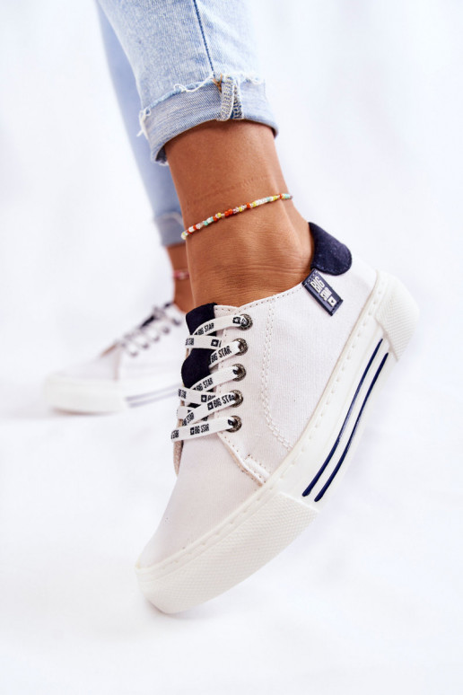 Moteriški batai Memory Foam System Big Star KK276002 baltos spalvos