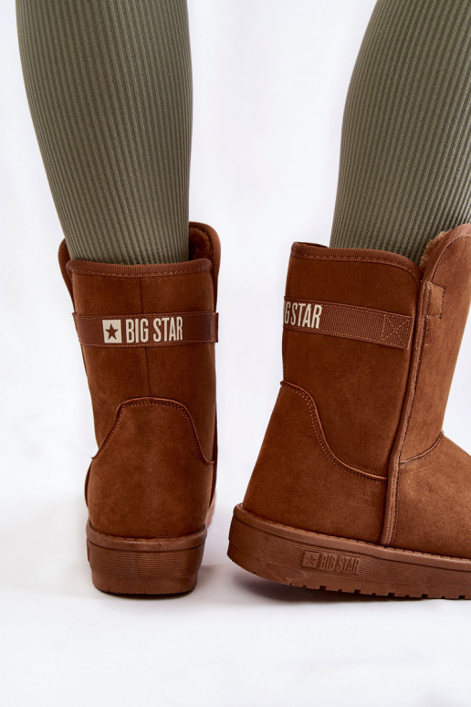 sniego batai Big Star KK274616 rudos spalvos