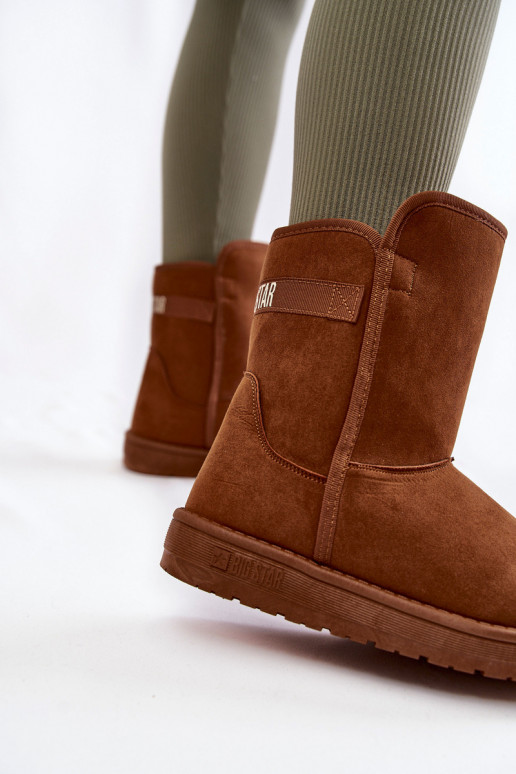 sniego batai Big Star KK274616 rudos spalvos