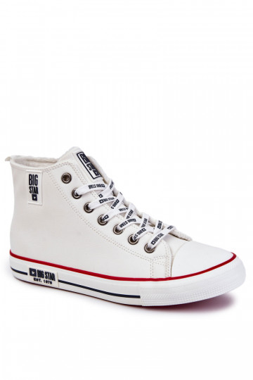 pašiltinti laisvalaikio batai Big Star KK174345 baltos spalvos