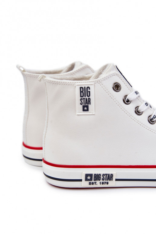 pašiltinti laisvalaikio batai Big Star KK174345 baltos spalvos pašiltinti laisvalaikio batai Big Star KK174345 baltos spalvos