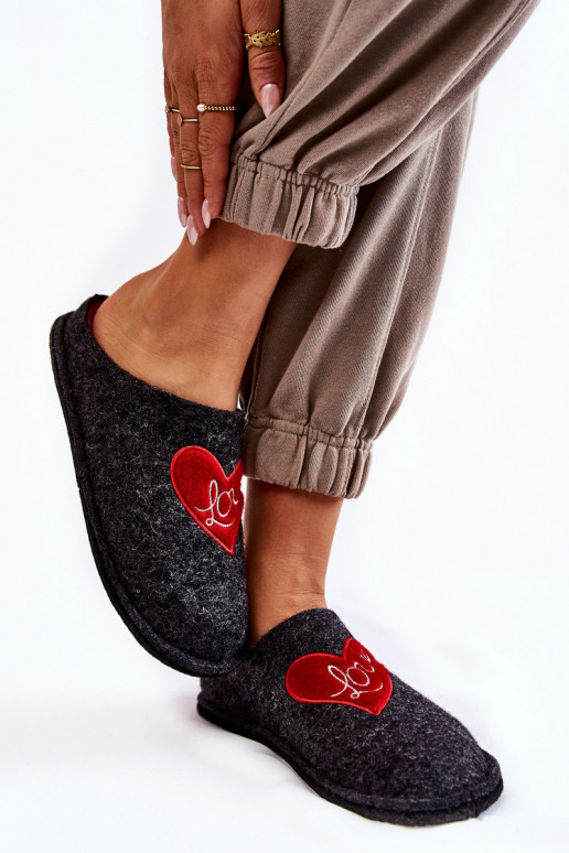 naminės šlepetės Big Star KK276019 Juodos ir-raudonos spalvos