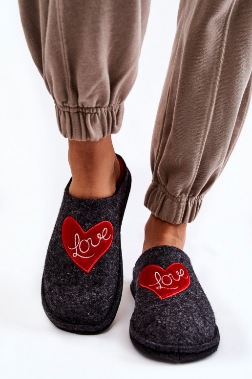 naminės šlepetės Big Star KK276019 Juodos ir-raudonos spalvos