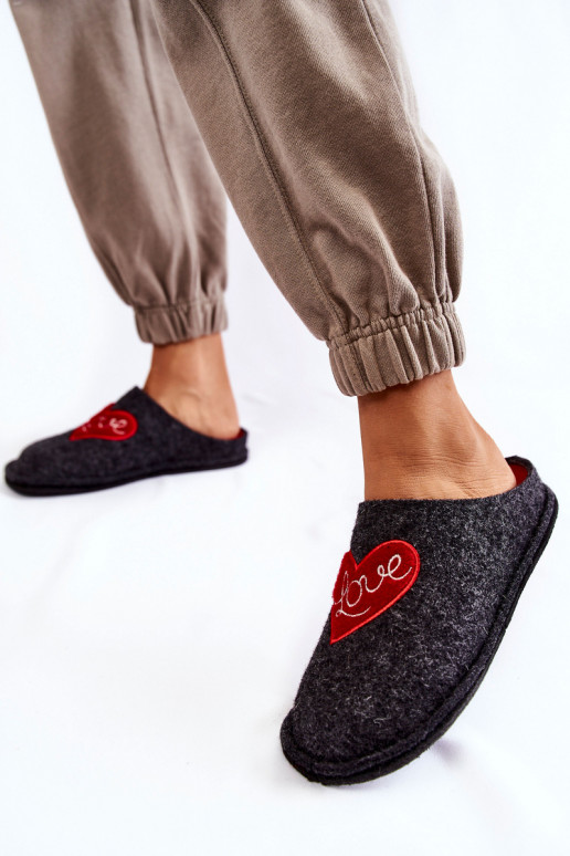 naminės šlepetės Big Star KK276019 Juodos ir-raudonos spalvos