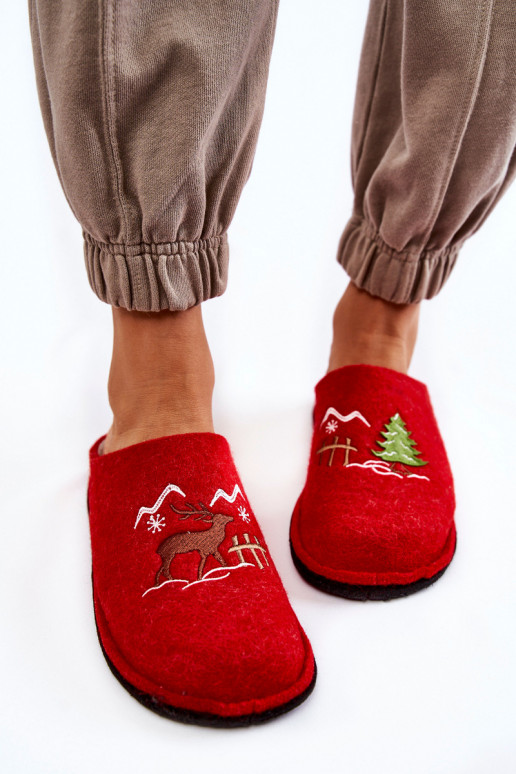 naminės šlepetės Big Star KK276017 raudonos-smėlio spalvos