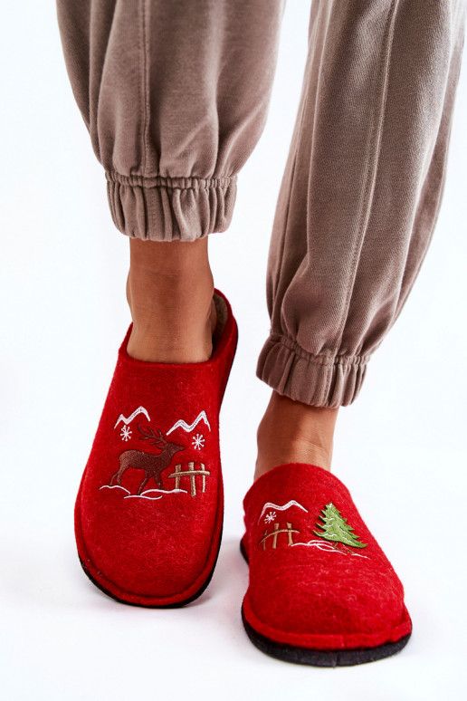 naminės šlepetės Big Star KK276017 raudonos-smėlio spalvos