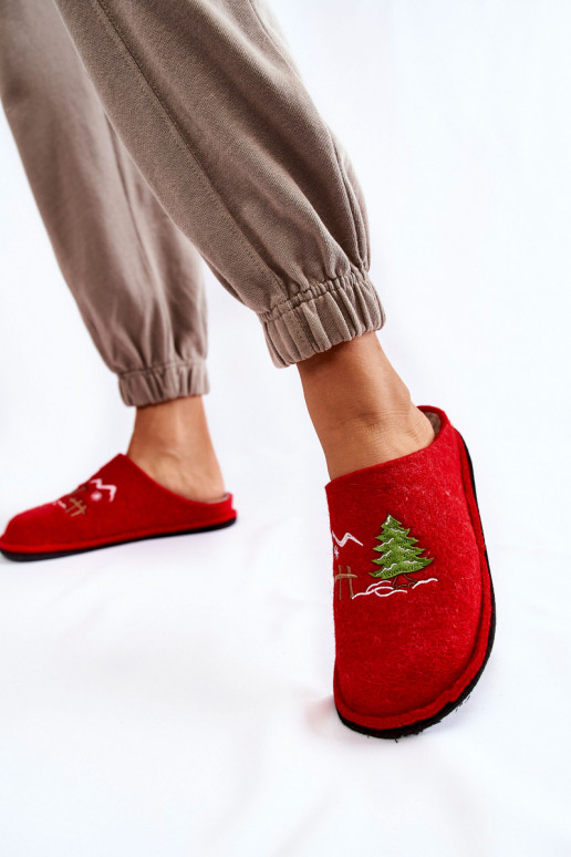 naminės šlepetės Big Star KK276017 raudonos-smėlio spalvos