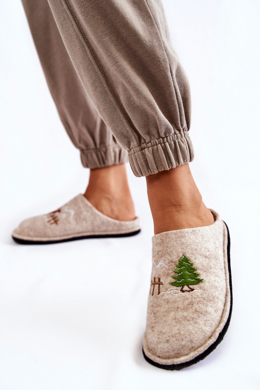 naminės šlepetės Big Star KK276016 smėlio spalvos