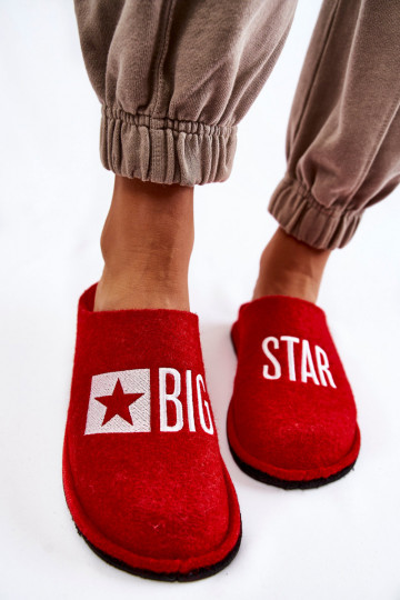 naminės šlepetės Big Star KK276022 raudonos spalvos 2