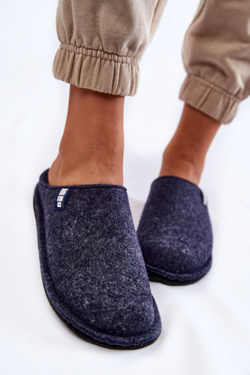 Klasikinio modelio Šlepetės Big Star KK276013 tamsiai mėlynos spalvos