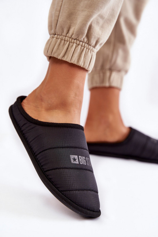 Klasikinio modelio šlepetės Big Star KK274602 juodos spalvos