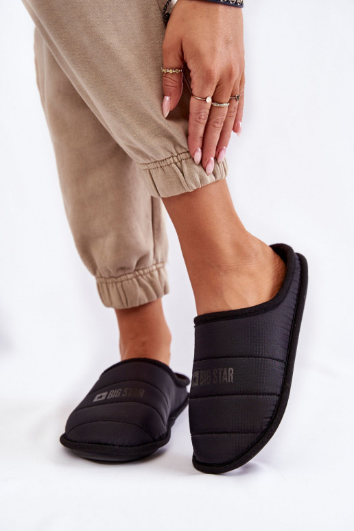 Klasikinio modelio šlepetės Big Star KK274602 juodos spalvos