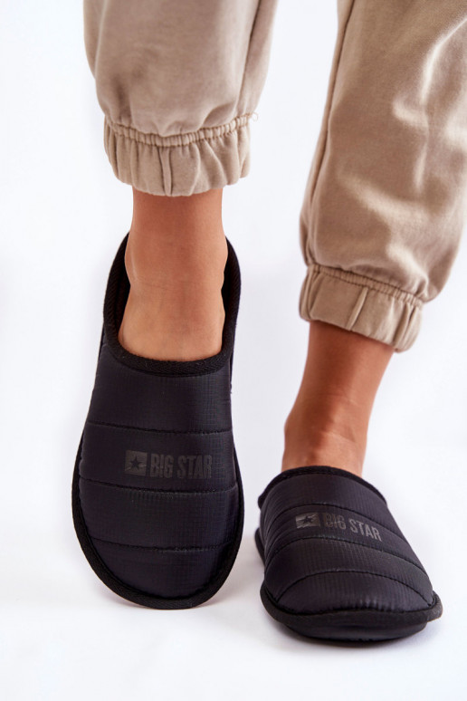 Klasikinio modelio šlepetės Big Star KK274602 juodos spalvos