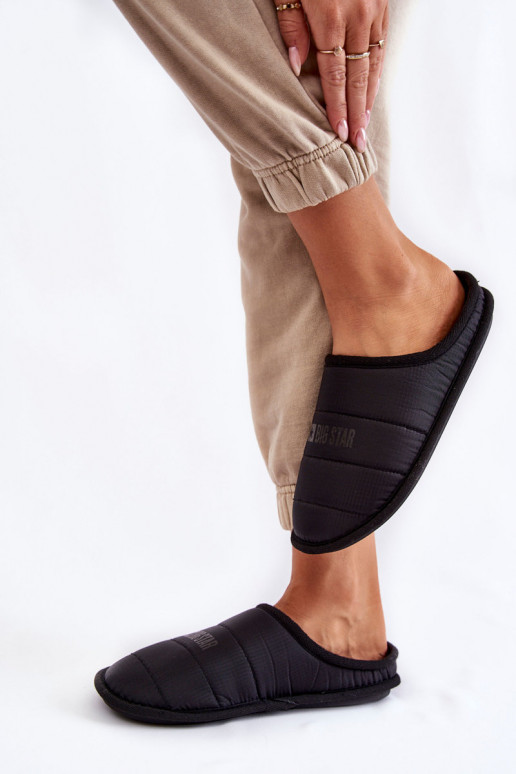 Klasikinio modelio šlepetės Big Star KK274602 juodos spalvos