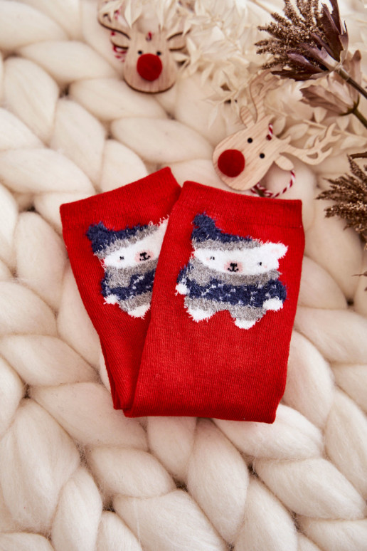 Išskirtinės kojinės raudonos spalvos