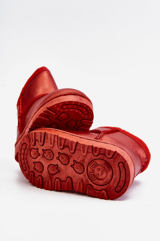 Šilti vaikiški sniego batai raudonos spalvos Scooby Šilti vaikiški sniego batai raudonos spalvos Scooby