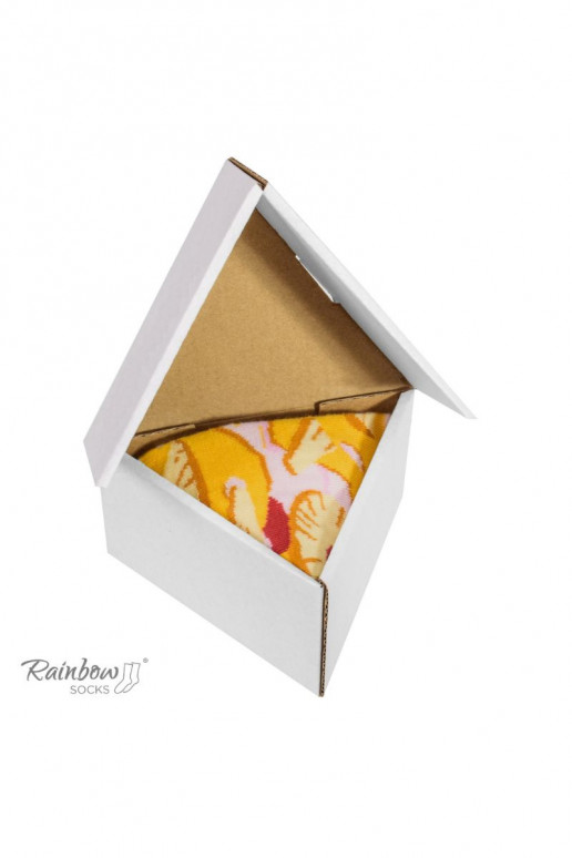 Spalvotos kojinės dėžutėje 1pora Pizza