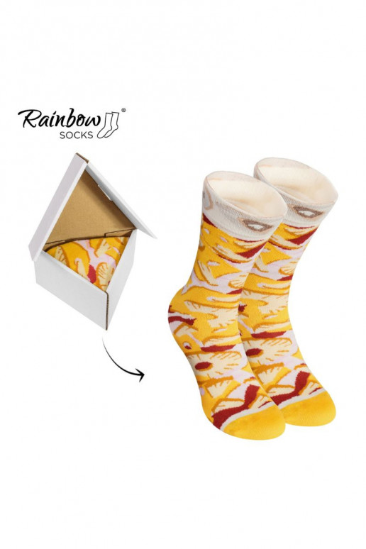 Spalvotos kojinės dėžutėje 1pora Pizza
