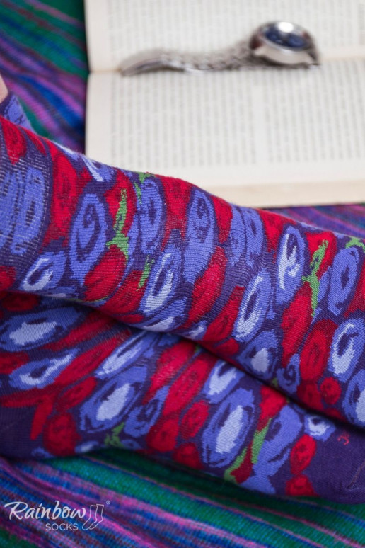 Spalvotos kojinės dėžutėje 2 poros