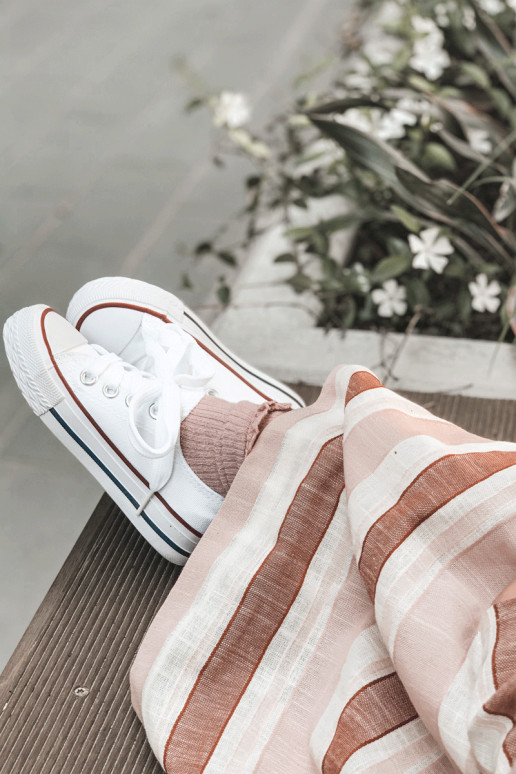 Klasikiniai vaikiški sportiniai batai baltos spalvos Filemon