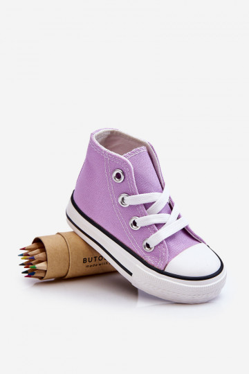 Vaikiški batai su auliuku Violetinės spalvos Filemon 2