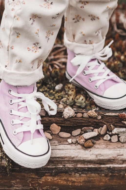 Vaikiški batai su auliuku Violetinės spalvos Filemon