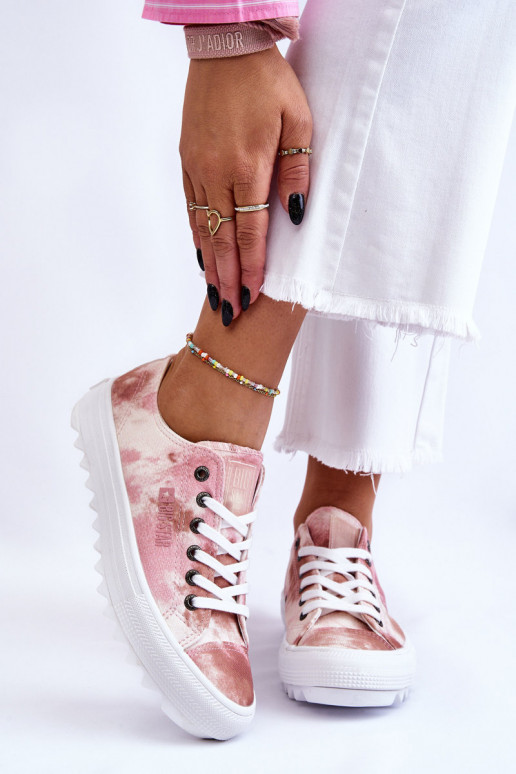 lygiapadžiai sportbačiai Big Star LL274044 rožinės-smėlio spalvos