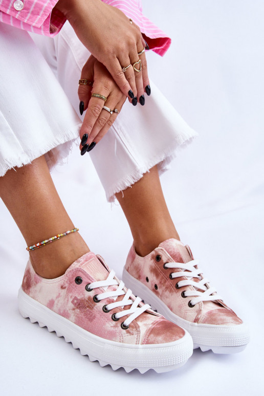 lygiapadžiai sportbačiai Big Star LL274044 rožinės-smėlio spalvos