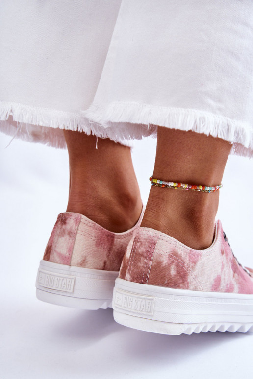 lygiapadžiai sportbačiai Big Star LL274044 rožinės-smėlio spalvos