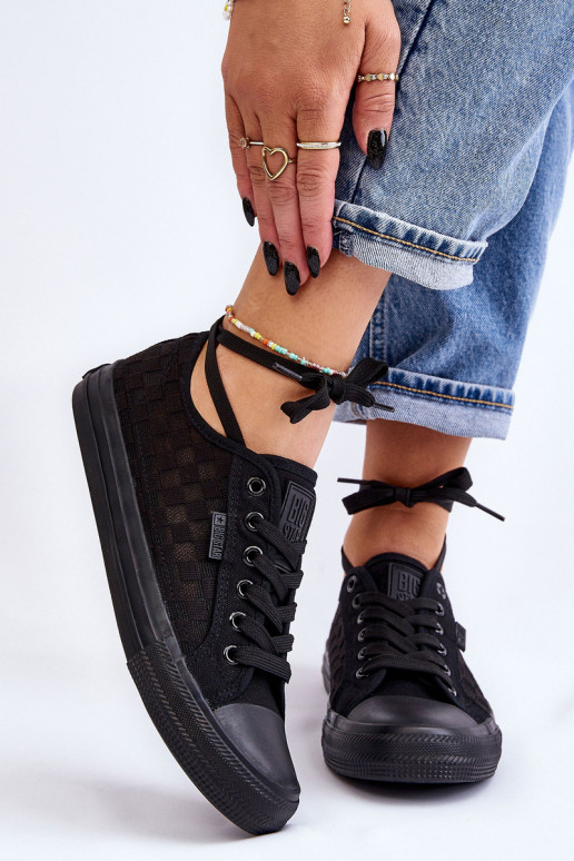 Klasikinio modelio lygiapadžiai sportbačiai Big Star LL274072 juodos spalvos