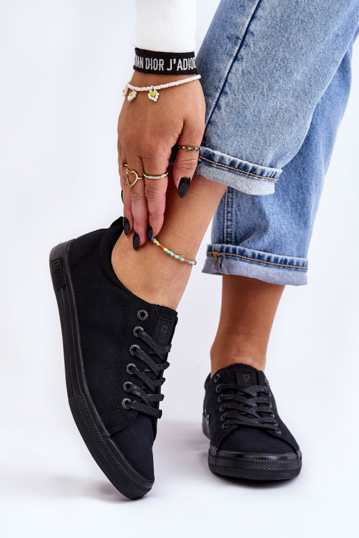 lygiapadžiai sportbačiai Big Star LL274057 juodos spalvos